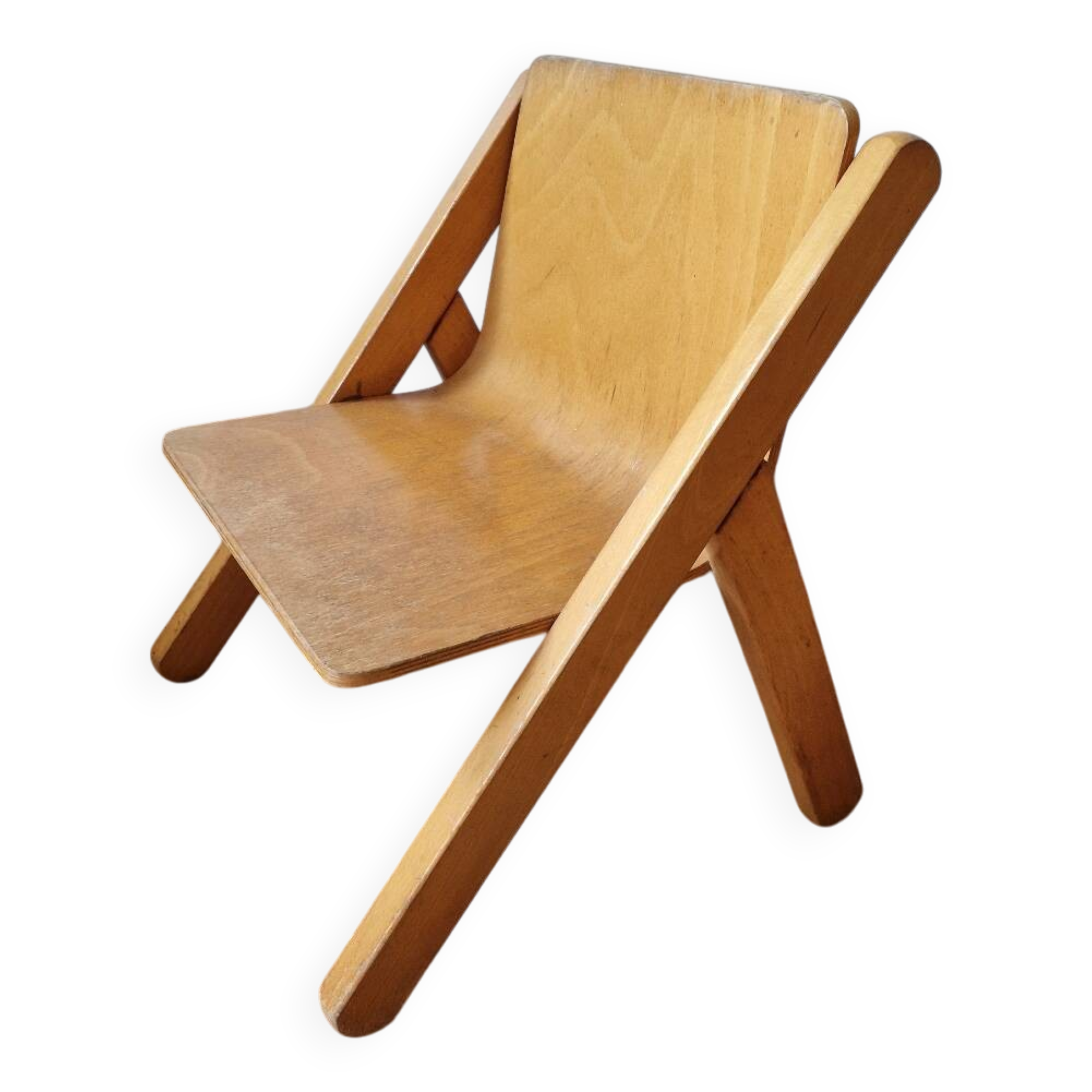 Children's chair in molded plywood from the 60s