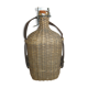 Bouteille osier bouchon porcelaine