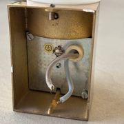 Opaque glass and brass wall light by Limburg, Germany, 1970.