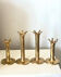 Vintage brass candlesticks from the 1960s.