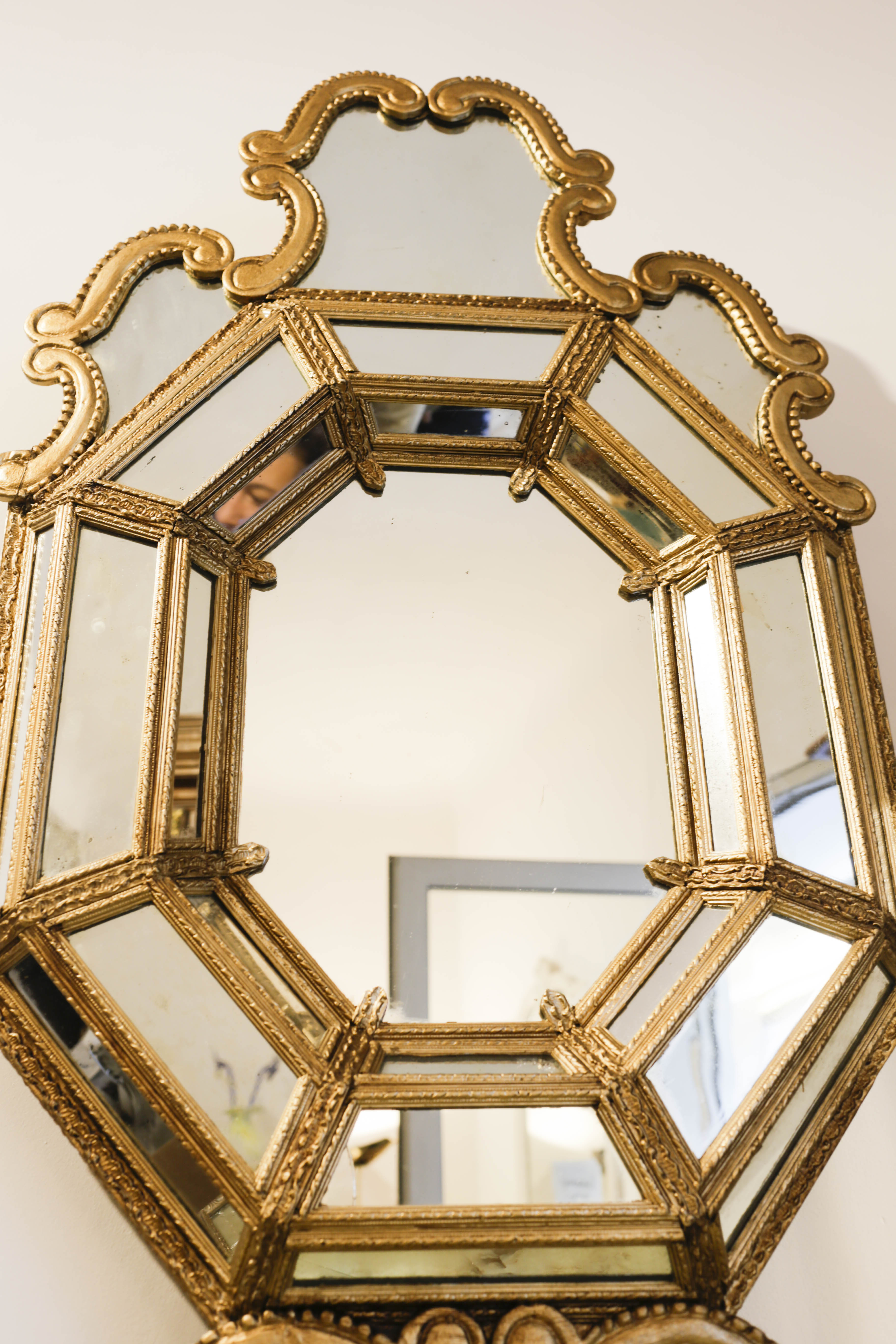 Furniture bar and mirror pareclose 19th