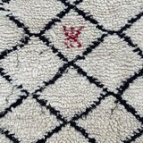 Beautiful vintage carpet of benin ouarain 90x220 cm