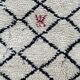 Beautiful vintage carpet of benin ouarain 90x220 cm