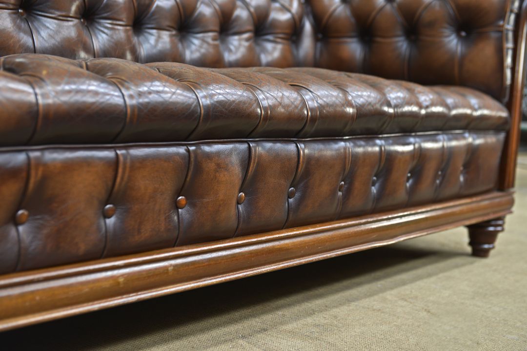 Chesterfield leather sofa
