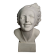 Bust of a young woman by Salvatore Melani, Art Deco style, 48 cm