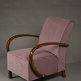 Art Deco Club Armchair, Fully Restored, Poland, 1930s