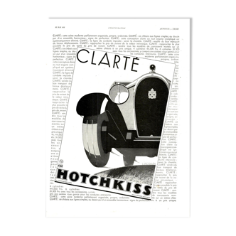 Affiche vintage années 30 Hotchkiss