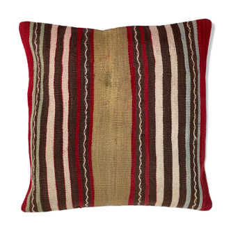 Housse de coussin Kilim turque vintage 60 x 60 cm