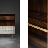 Vintage Mid-Century Scandinavian Modern Rosewood Highboard with Glass, 1960