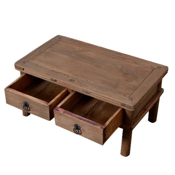 Linyi – Table de chevet chinoise en orme ancien n°5