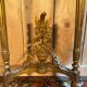 Louis XVI style console in gilded and carved wood
