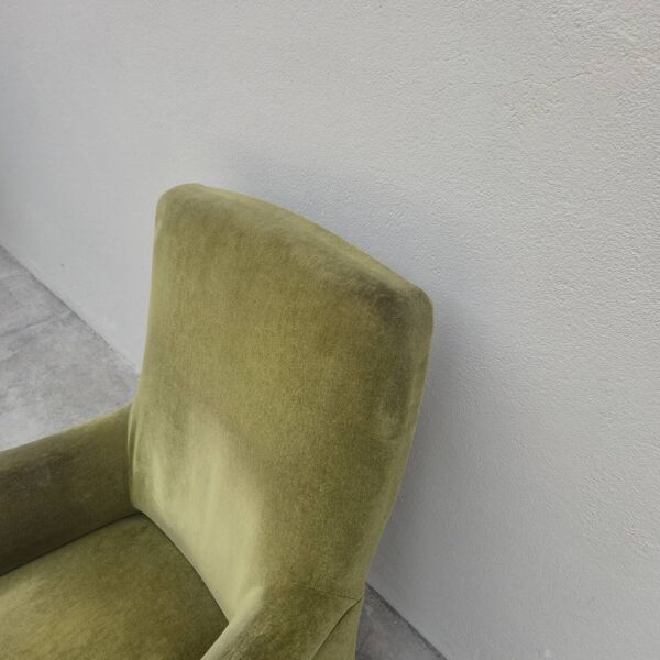 Fauteuil crapaud en velours d'époque napoléon III 19éme