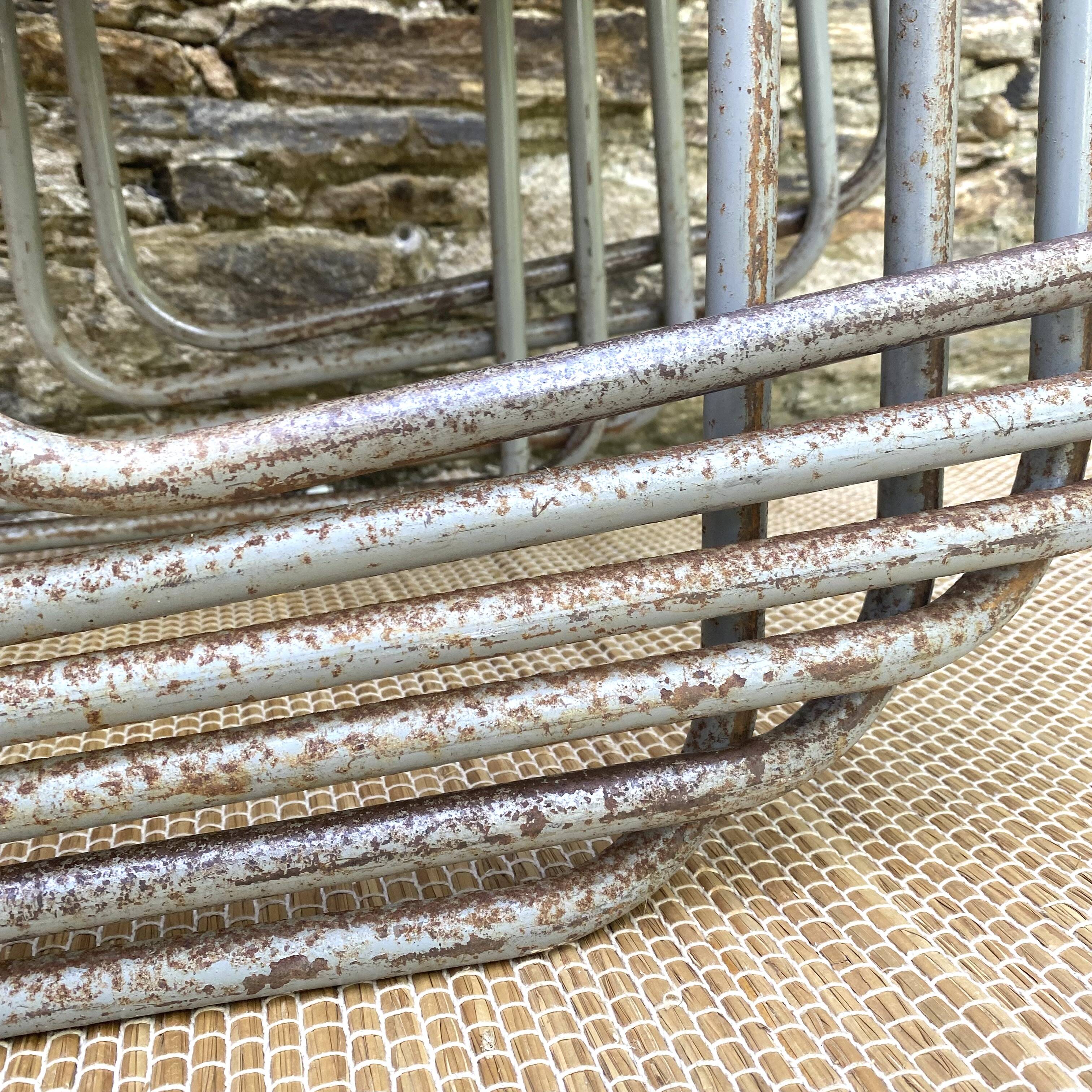 Remploy English industrial sled chairs from the 50s and 60s