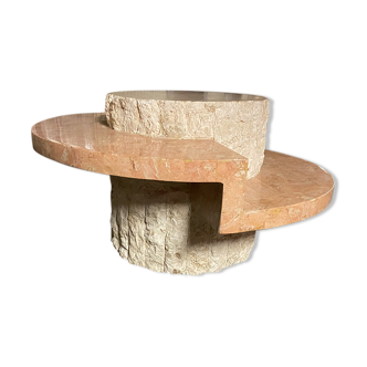 Vintage Mactan stone coffee table by Magnussen Ponte - 1980