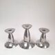 Danish trio of candlesticks signed Erik Bagger