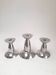 Danish trio of candlesticks signed Erik Bagger