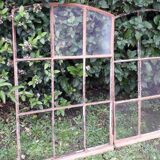 Industrial arched metal windows L73xH110 19th century glass roof