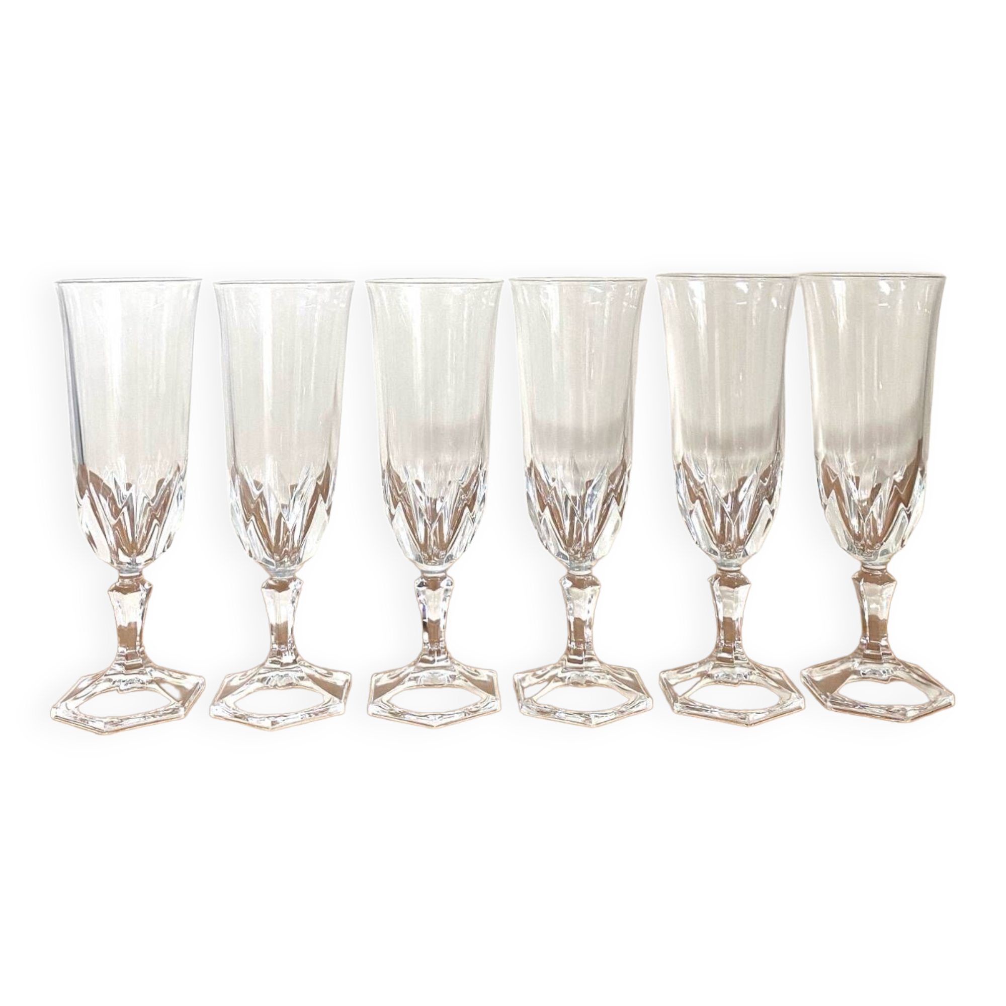 Glasses - vintage - Luminarc - Cristal d'Arques - "Chaumont" model - Very good condition