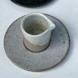Modular Indonesian ceramic tableware service (6 elements + cups)