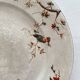 Round polychrome ironstone platter "Nella" by Jules Vieillard, Bordeaux