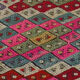 Anatolian handmade kilim rug 260 cm x 83 cm
