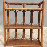 Rattan wall shelf 3 shelves