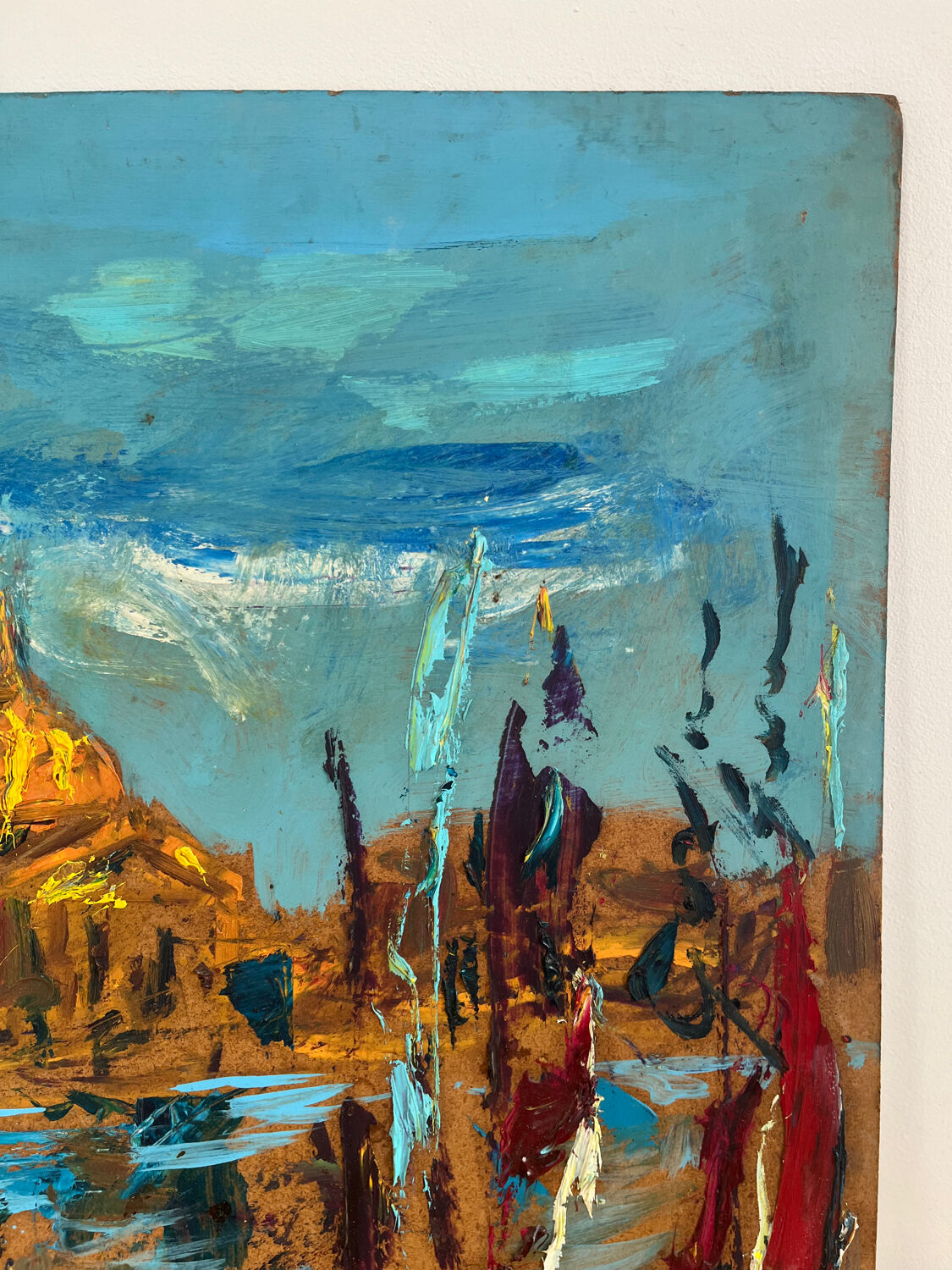 Venice, knife technique on panel