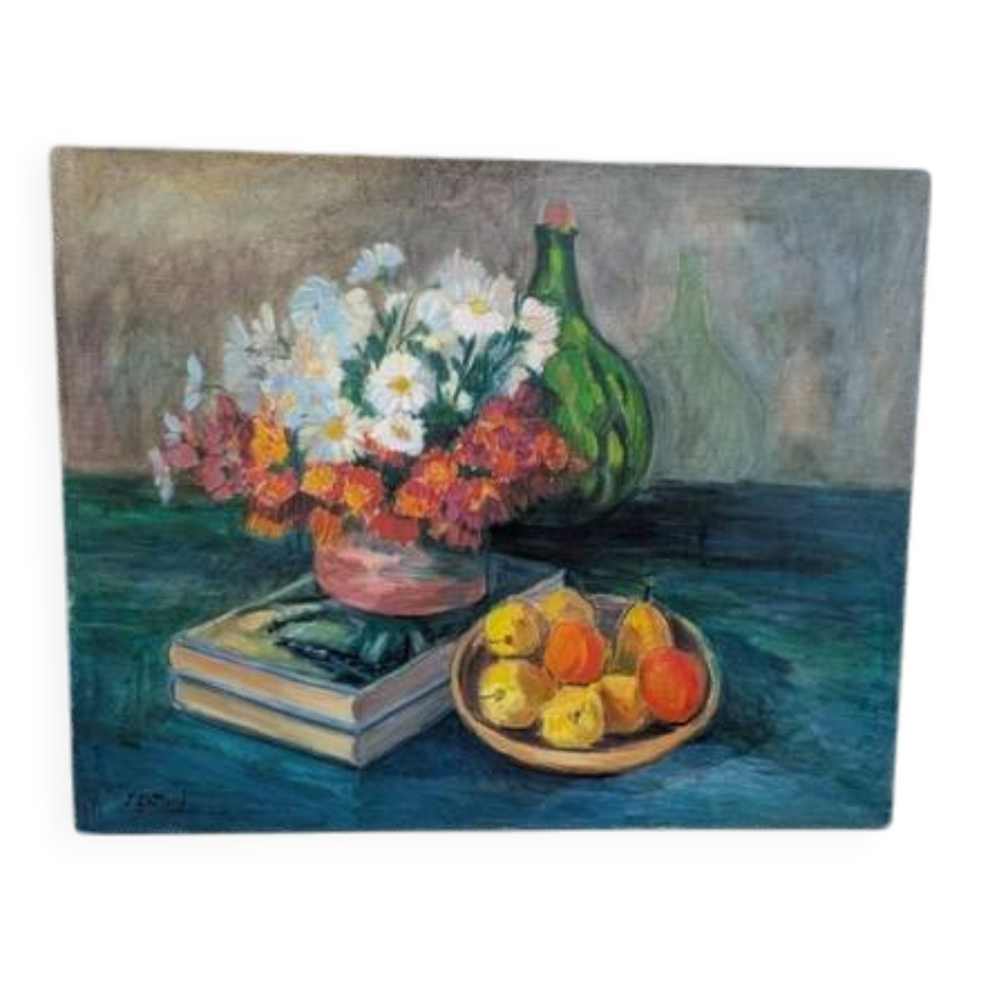 Oil on canvas, still life