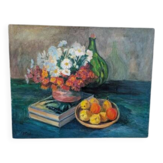 Oil on canvas, still life