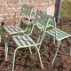 Lot of 4 chairs art-prog metal