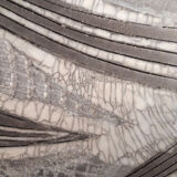 Raku assiette monochrome