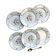 6 Limoges Berry porcelain plates with bird of paradise motif