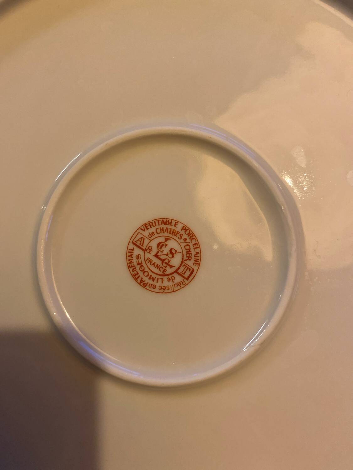 Plat creux ancien Limoges