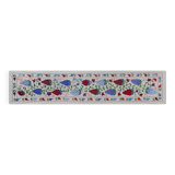 Hand-knotted rug, vintage Turkish rug 43x182 cm