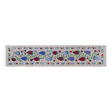 Hand-knotted rug, vintage Turkish rug 43x182 cm