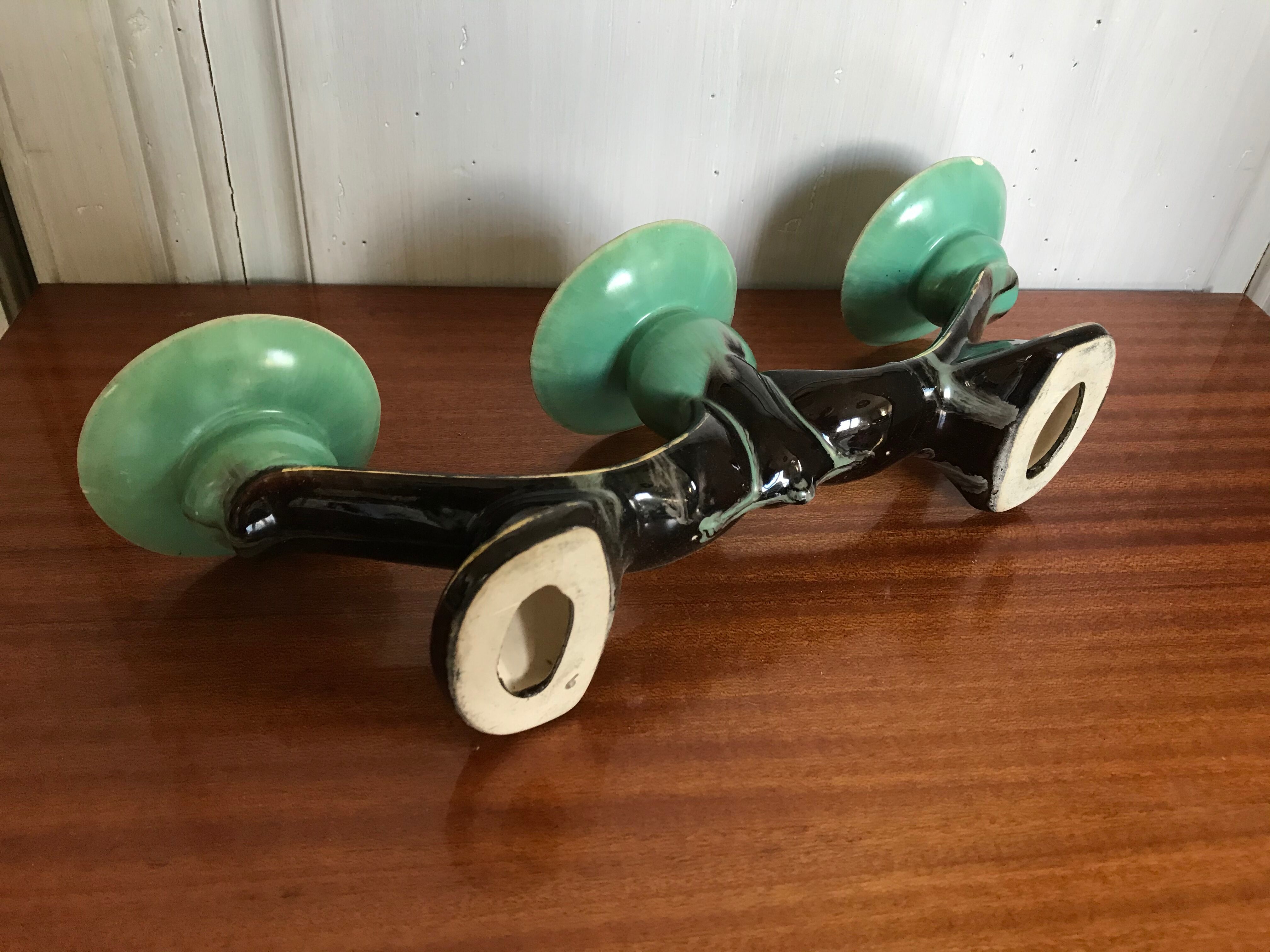 Vintage ceramic candlestick