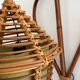 Unique wall lamp in bamboo and fabric, Lantern Design/One, Italy, 1960s