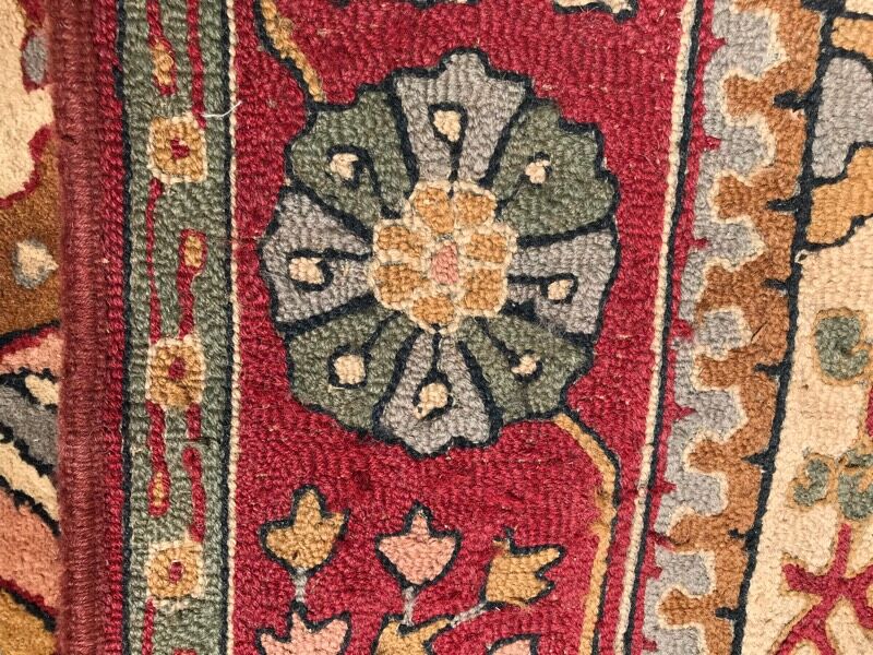 Ancient French rug   handmade 200x 300cm