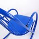 Blue Lacquered Tubular Metal Rocking Chair - 1970s