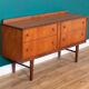Retro Teak 1960s Homeworthy Chest Of Drawers TV Cabinet Sideboard