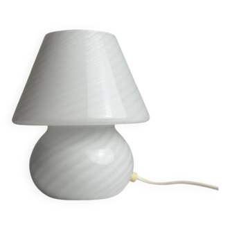 Vintage swirling Murano glass table lamp, 1970s