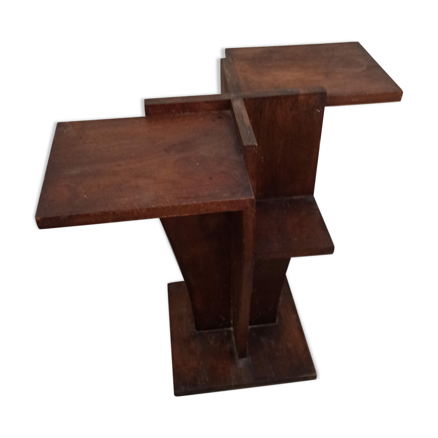 Shelf console harness in wood art deco