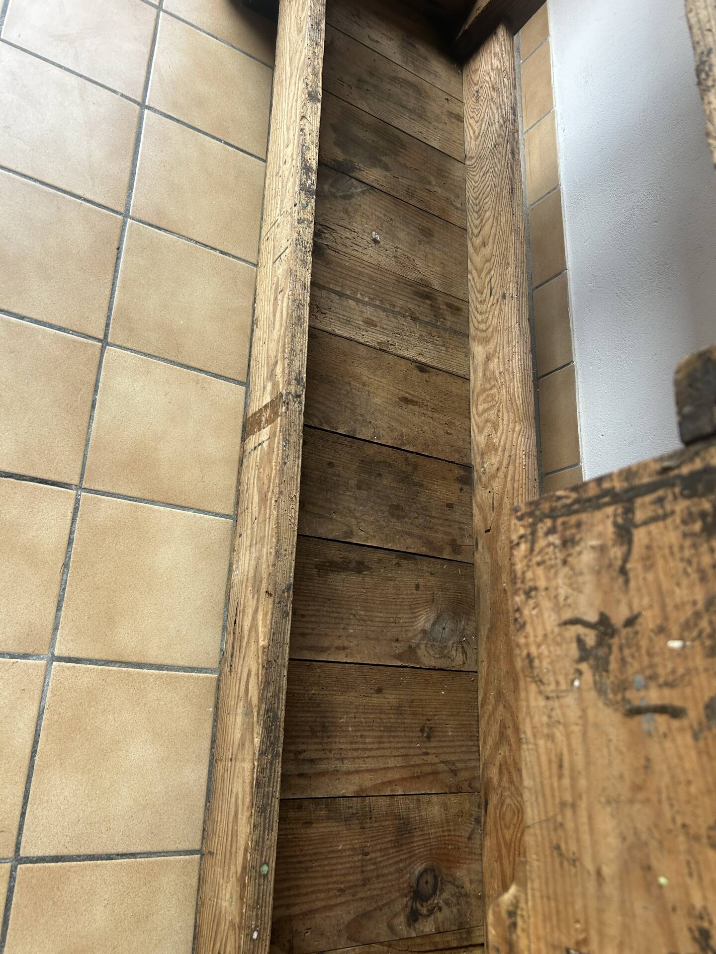 Old carpenter's workbench