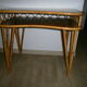 Rattan and wood desk