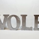 4 decorative letters metal sign LOVE FLY