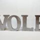 4 decorative letters metal sign LOVE FLY