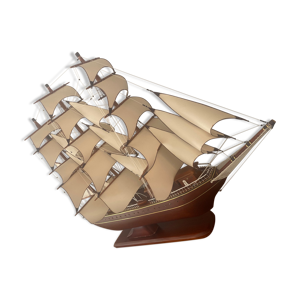 bateau bois massif Art