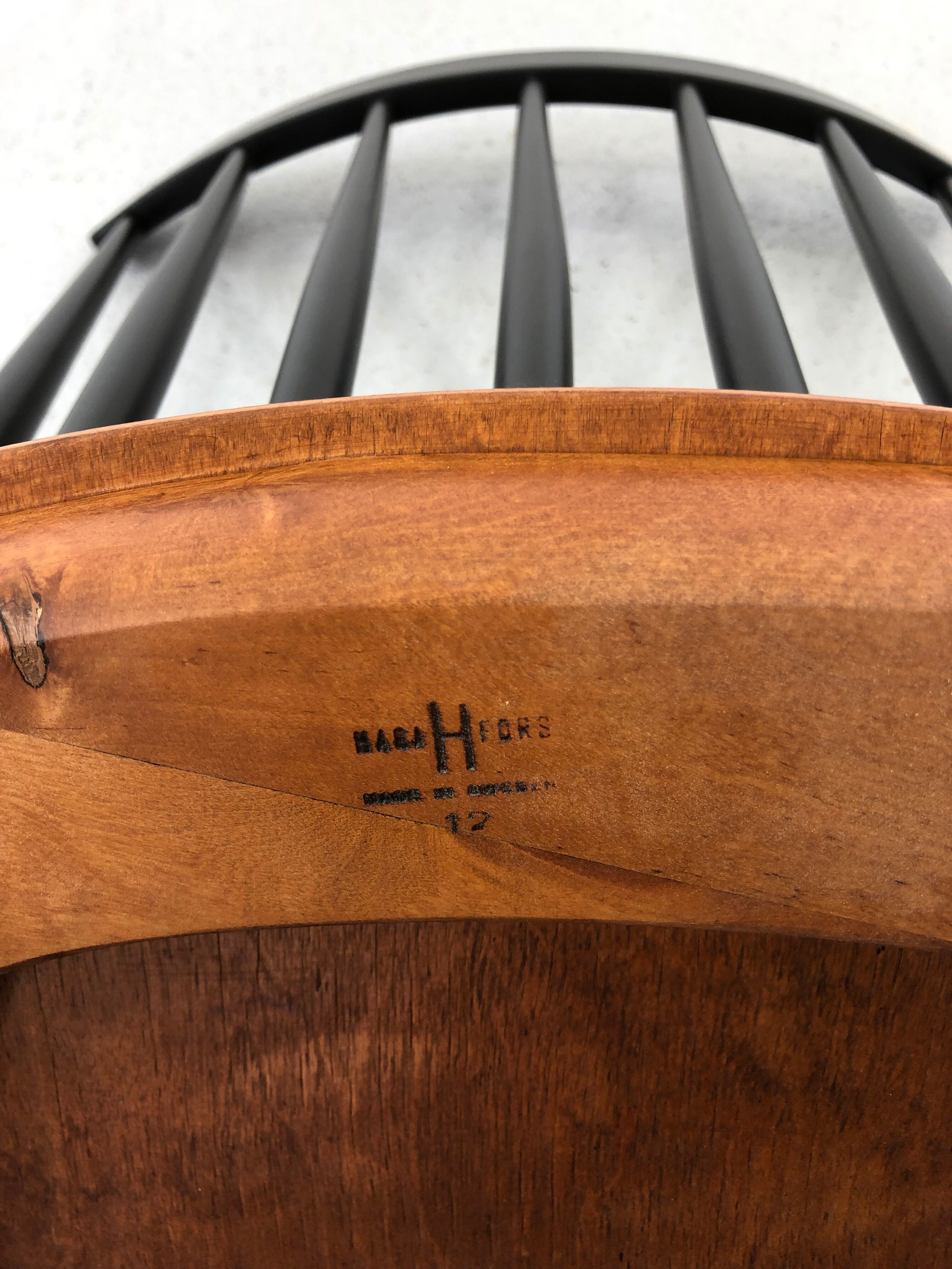 Swedish Teak Chairs by S. E. Fryklund for Hagafors, 1960s, Set of 4