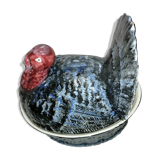 Terrine earthenware peacock