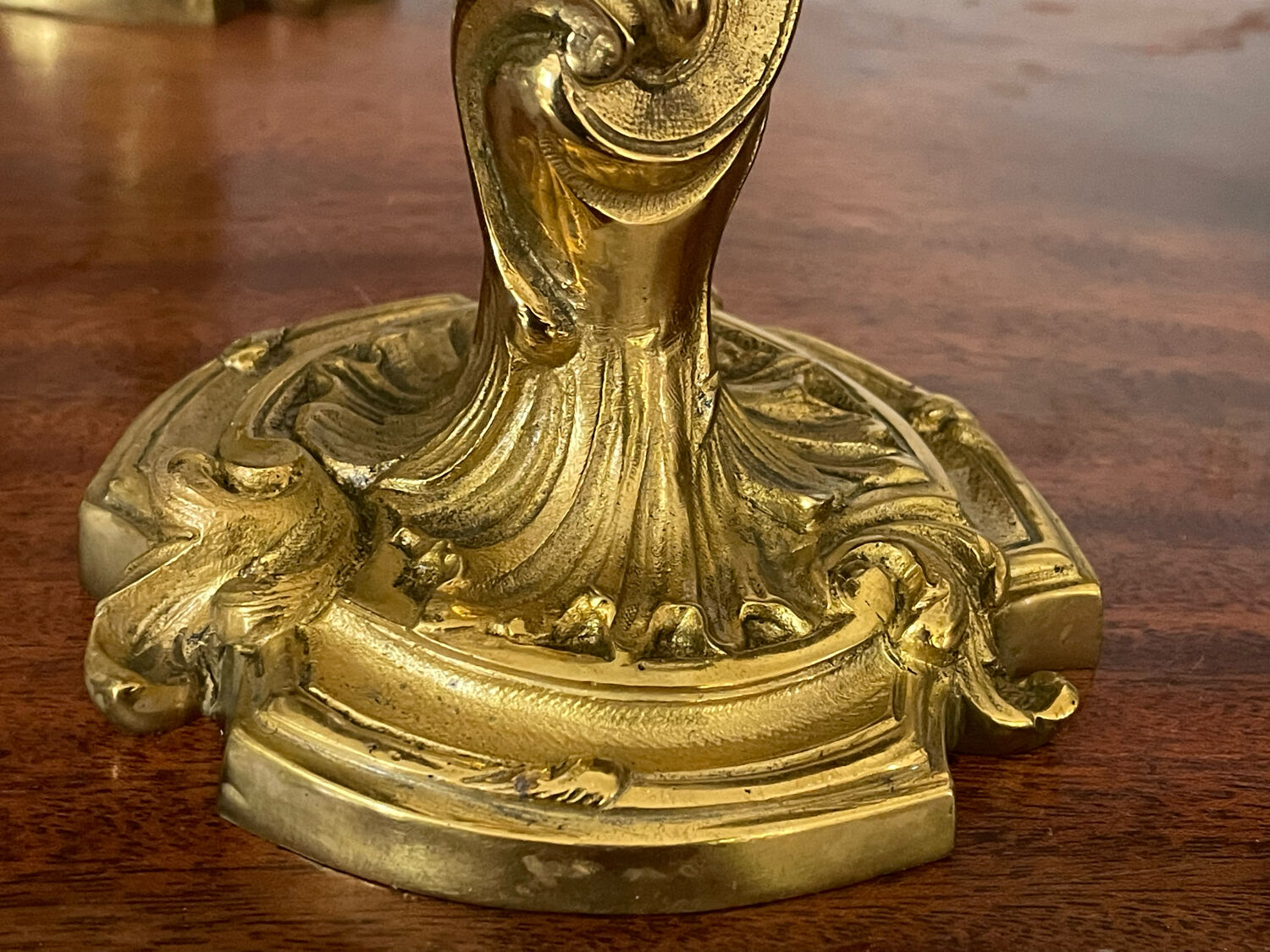 Paire de chandeliers en bronze 19ème